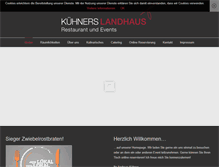 Tablet Screenshot of kuehners-landhaus.de